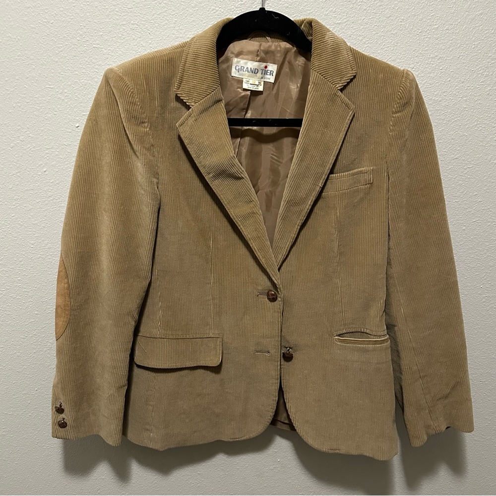 Tan Corduroy Women's Blazer
